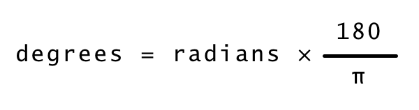 Degrees to Radians